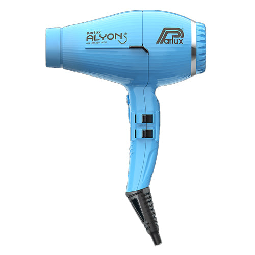 Parlux Alyon hair dryer, blue-aqua colour hair dryer