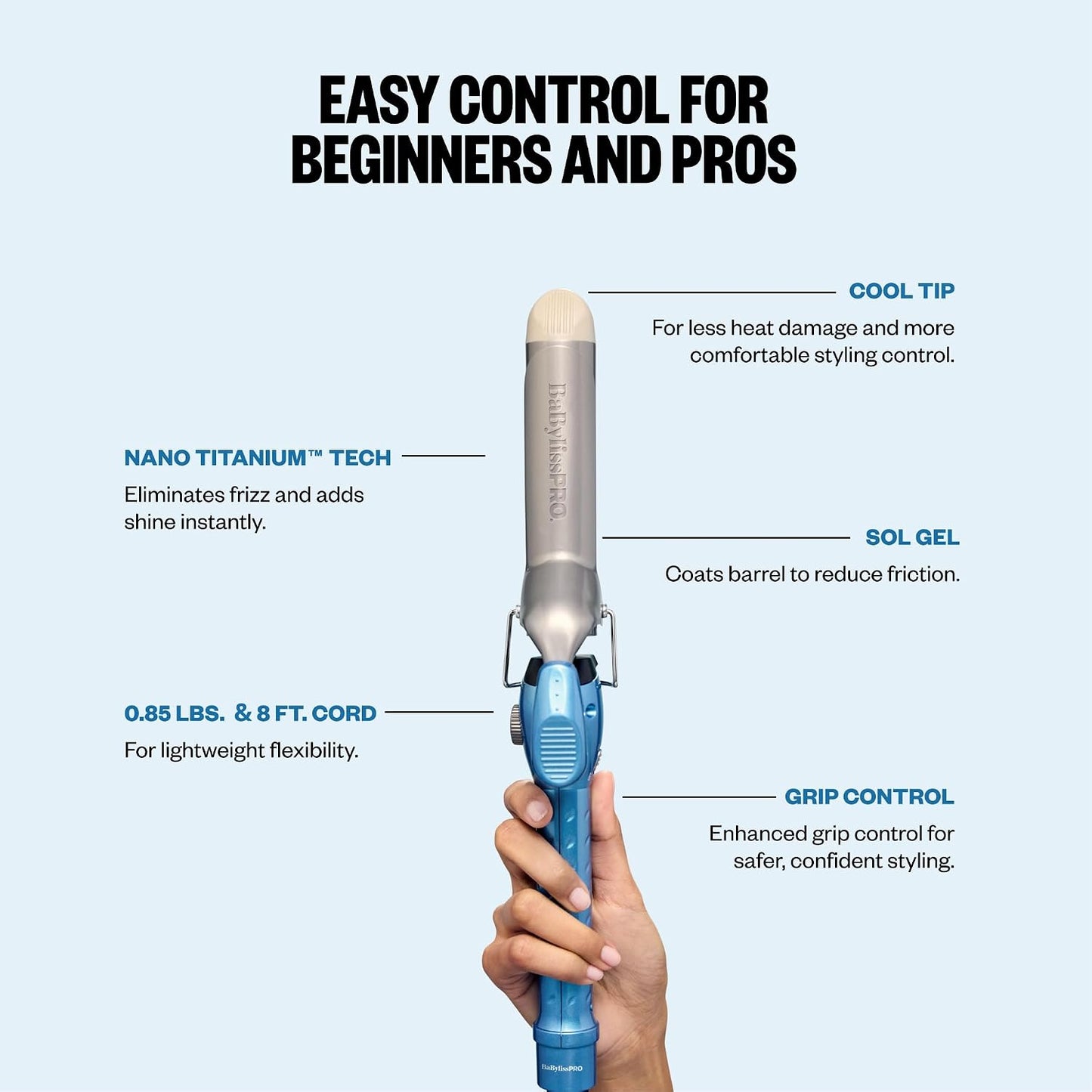 Babyliss Nano Titanium 1" Curling Iron
