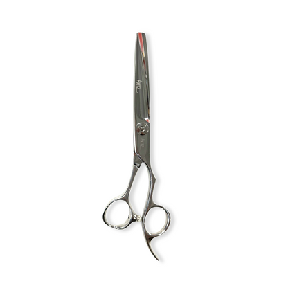 Hair cutting scissors on a white background