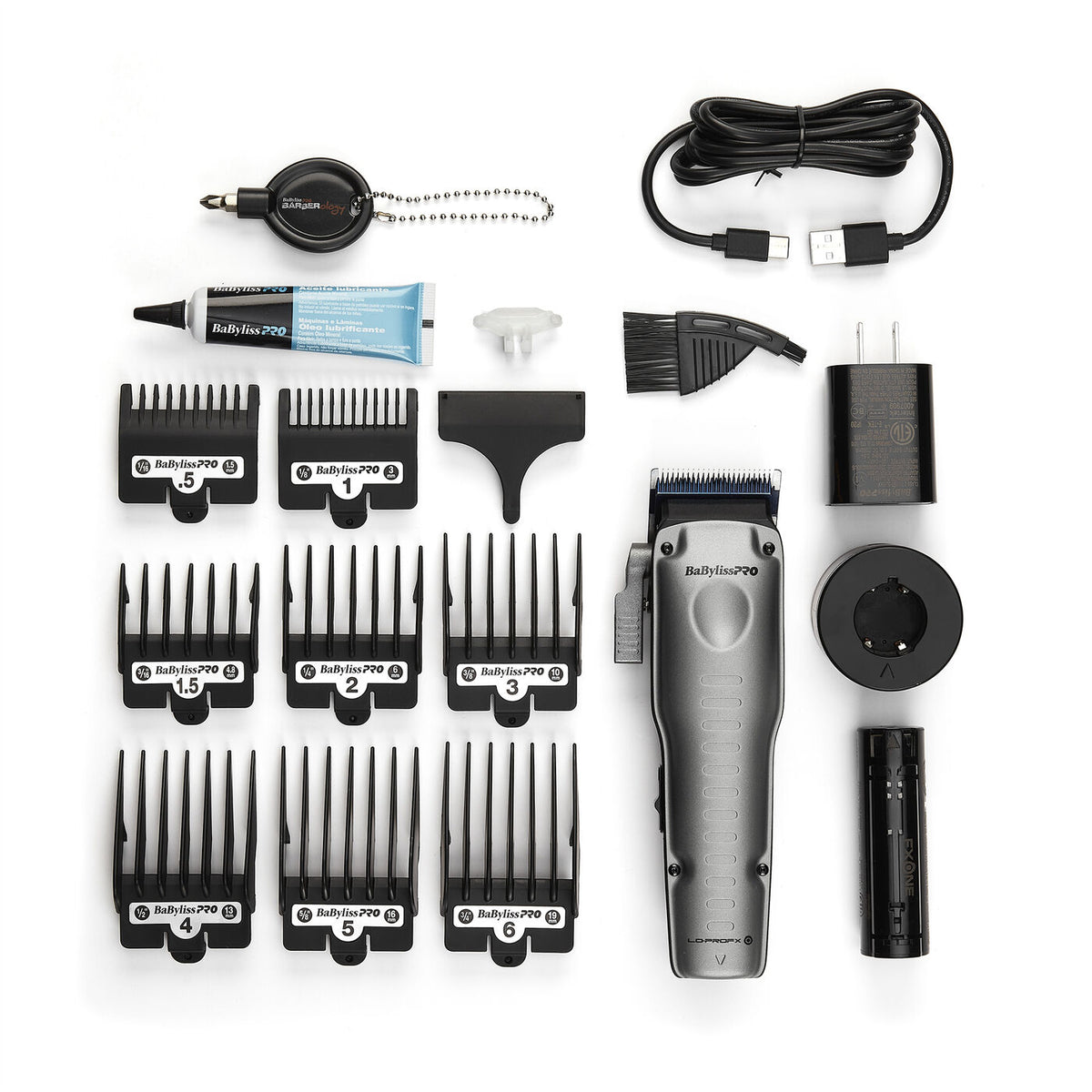 Babyliss PRO hair clipper FXONE Lo-Pro grey - FX829E | Barbieri Uniti srl Babyliss PRO hair clipper FXONE Lo-Pro grey - FX829E | Barbieri Uniti srl