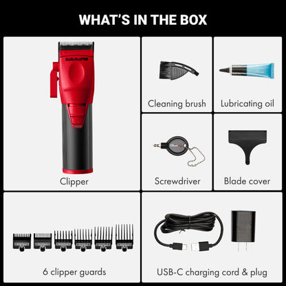 BABYLISSPRO COREFX Clipper RED (LIMITED EDITION)