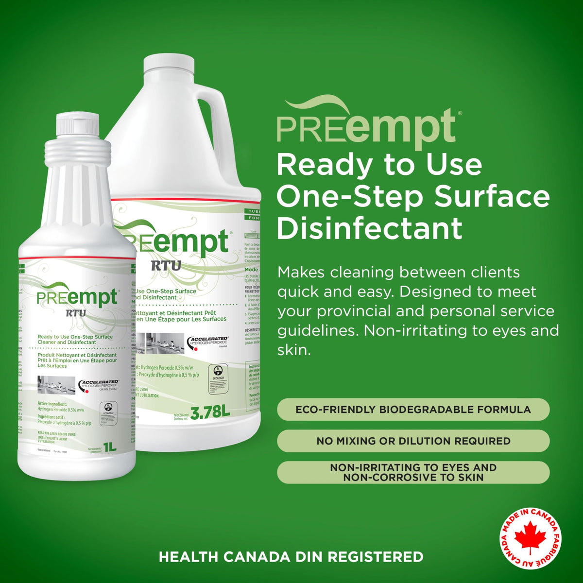 PREempt Ready-to-Use Spray Surface Cleaner & Disinfectant