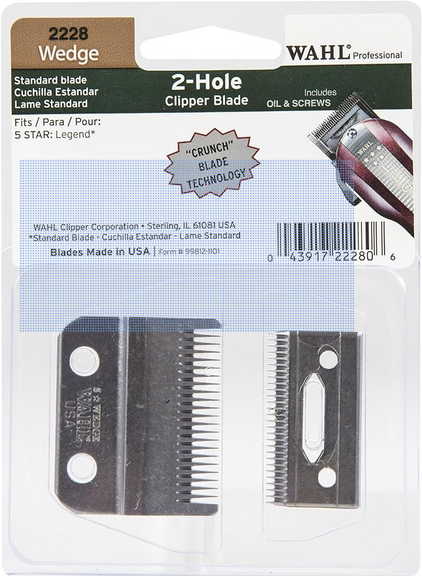 Wahl 2-Hole (WEDGE 2228) replacement blade for the Legend Clipper