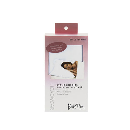 Betty Dain Satin Pillowcase (White and Black)