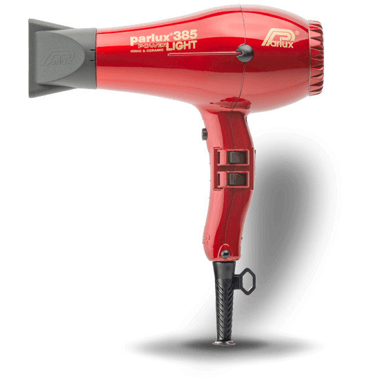 Parlux 385 power light red hair dryer